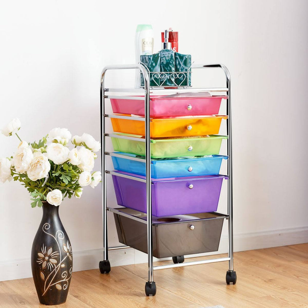 6 Drawers Rolling Storage Cart U94256
