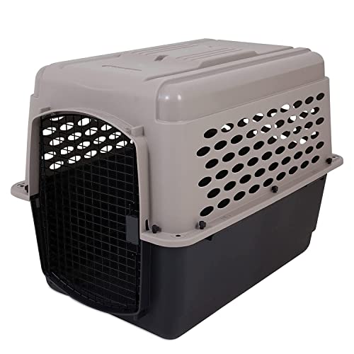 Taupe and Black 28 Inches Durable Plastic Dog Kennel Q67866