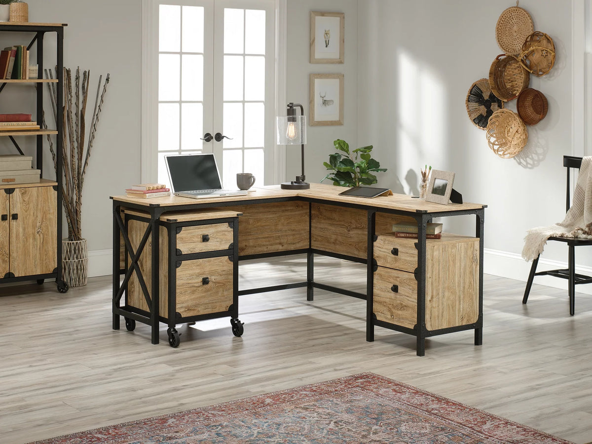 Milled Mesquite Finish L-Desk D8213