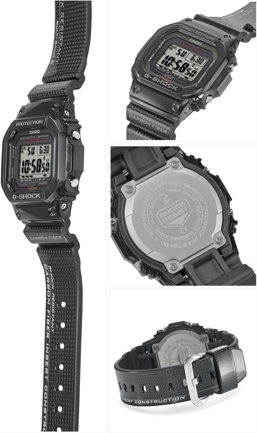 G-Shock Solar Radio Wave Watch 20 ATM Water Resistant J158