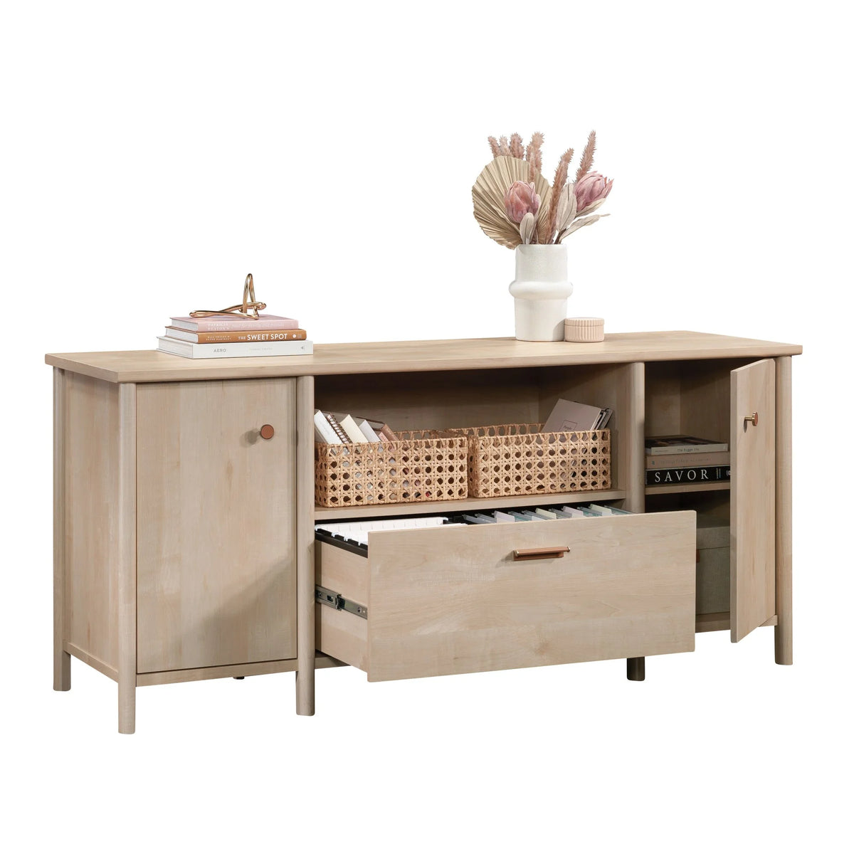 Natural Maple Engineered Wood Credenza V78712