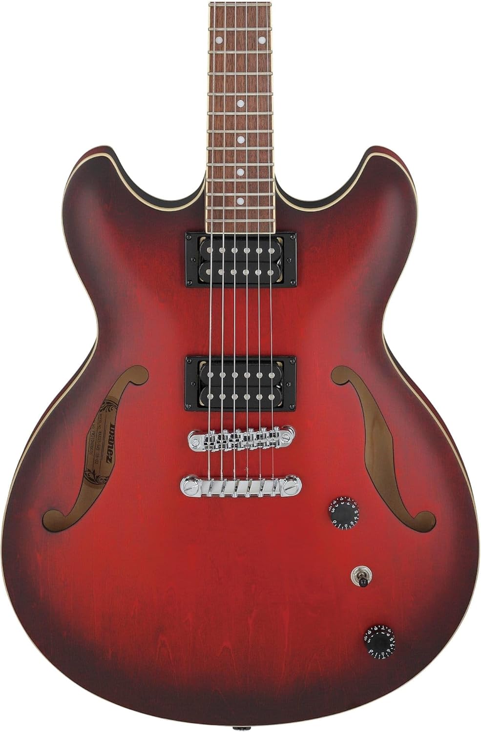 Sunburst Red Semi-Hollow Electric Guitar K4794