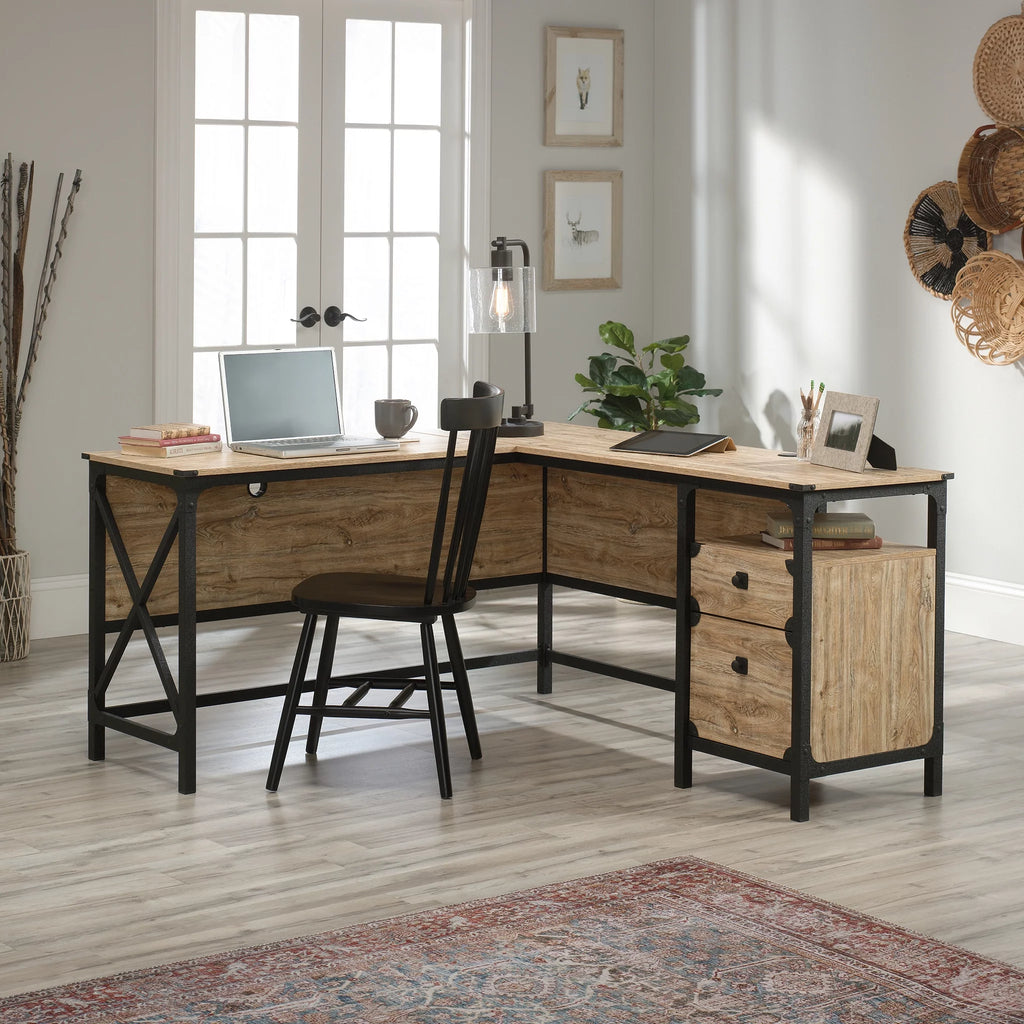 Milled Mesquite Finish L-Desk D8213