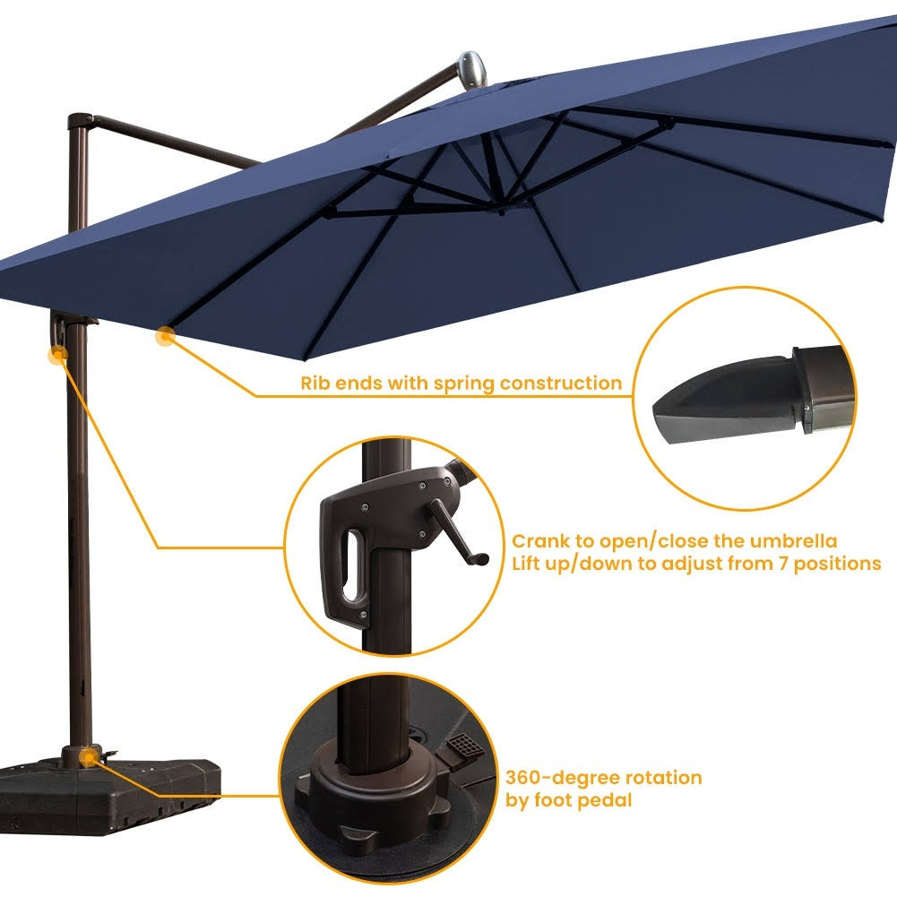 10-Foot Cantilever Umbrella with Cross Base Q33386