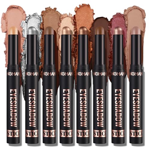 8 Colors Waterproof Eyeshadow Stick Set N2861
