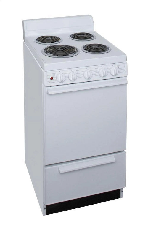 20" Freestanding Coil Electric Range White Q4308