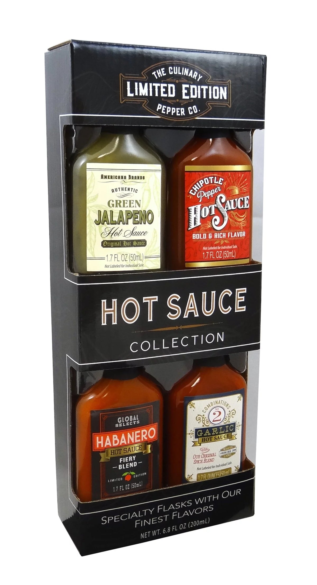 4 Pack Hot Sauce Gift Set, 6.8 fl oz U237965