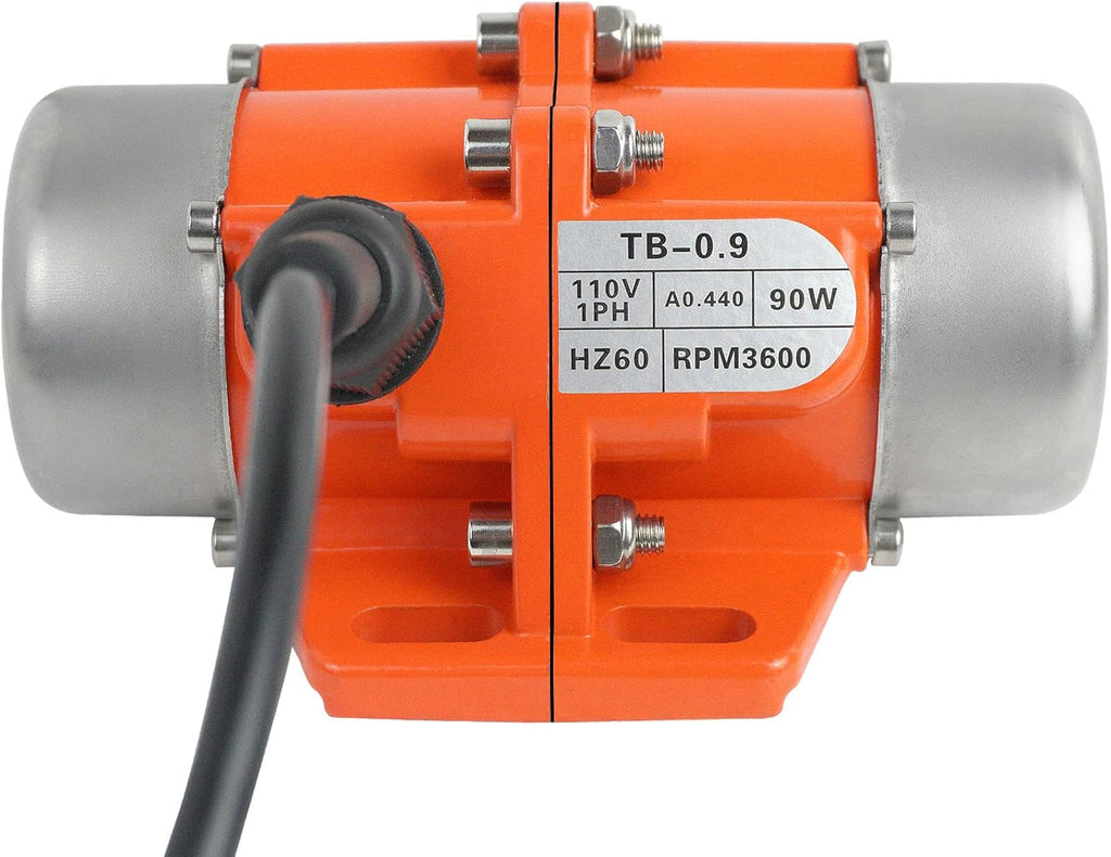 100W Single Phase Electric Vibrating Motor Aluminum Alloy Case AC 110V 3600rpm S7734