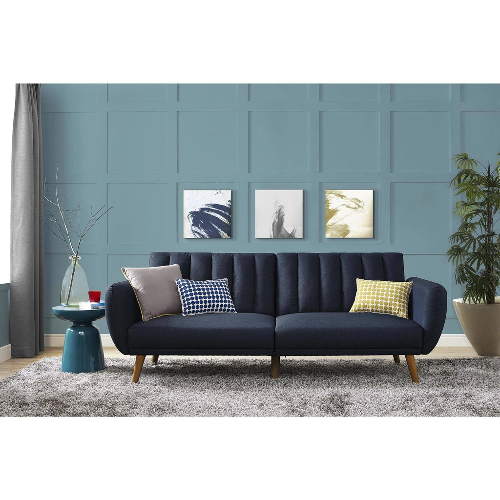 Blue Fold Down Futon I508956