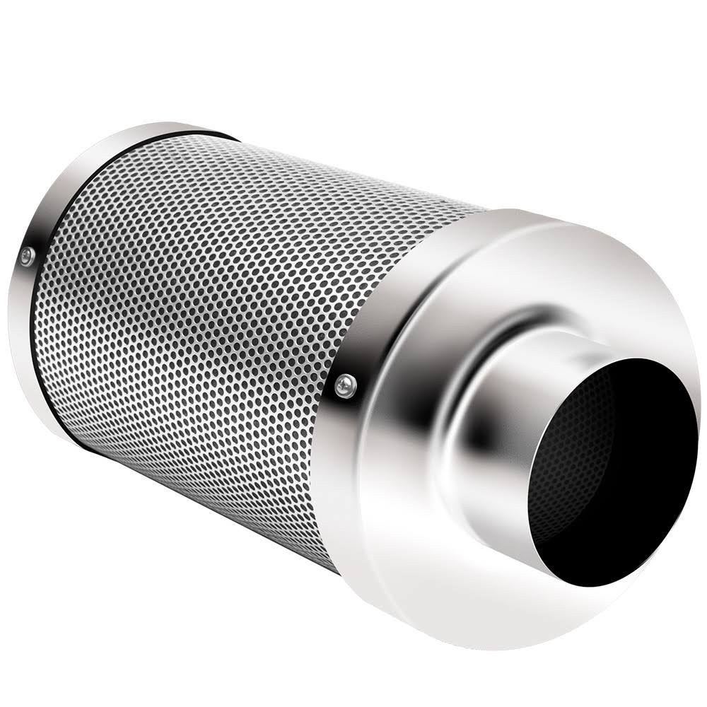 8 inch 750 CFM Inline Fan with Carbon Filter and Ducting D1126