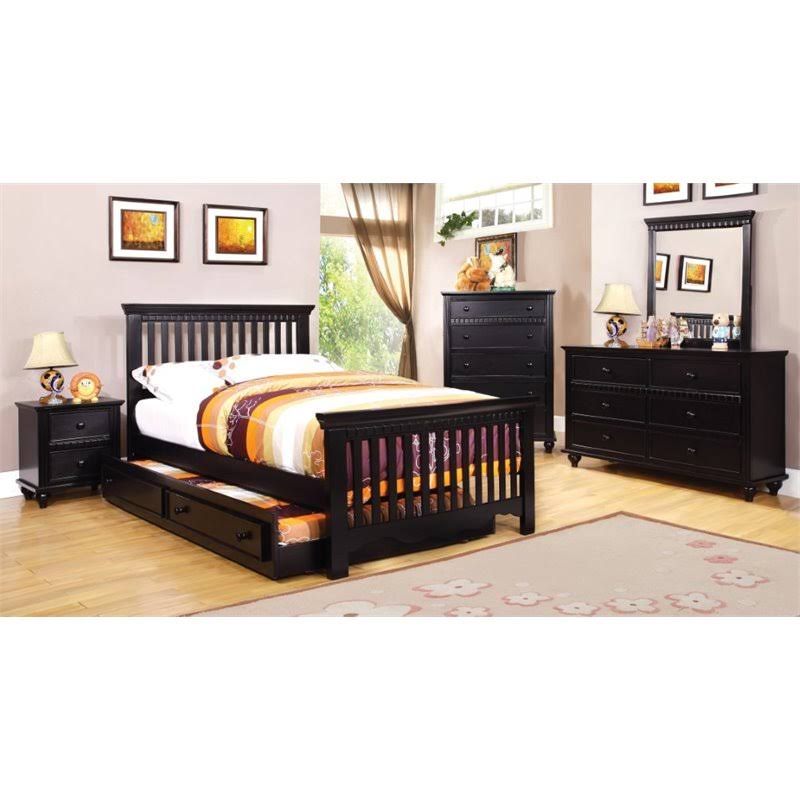 Black Solid Wood Trundle Z89461
