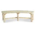 Log Fire Pit Bench U884