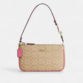 Light Khaki Petunia Colorblock Canvas Bag W236980