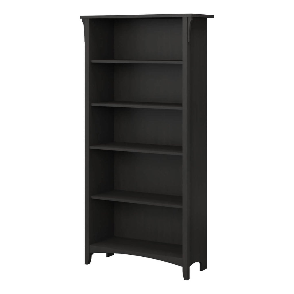 5 Shelf Bookcase Vintage Black C833658
