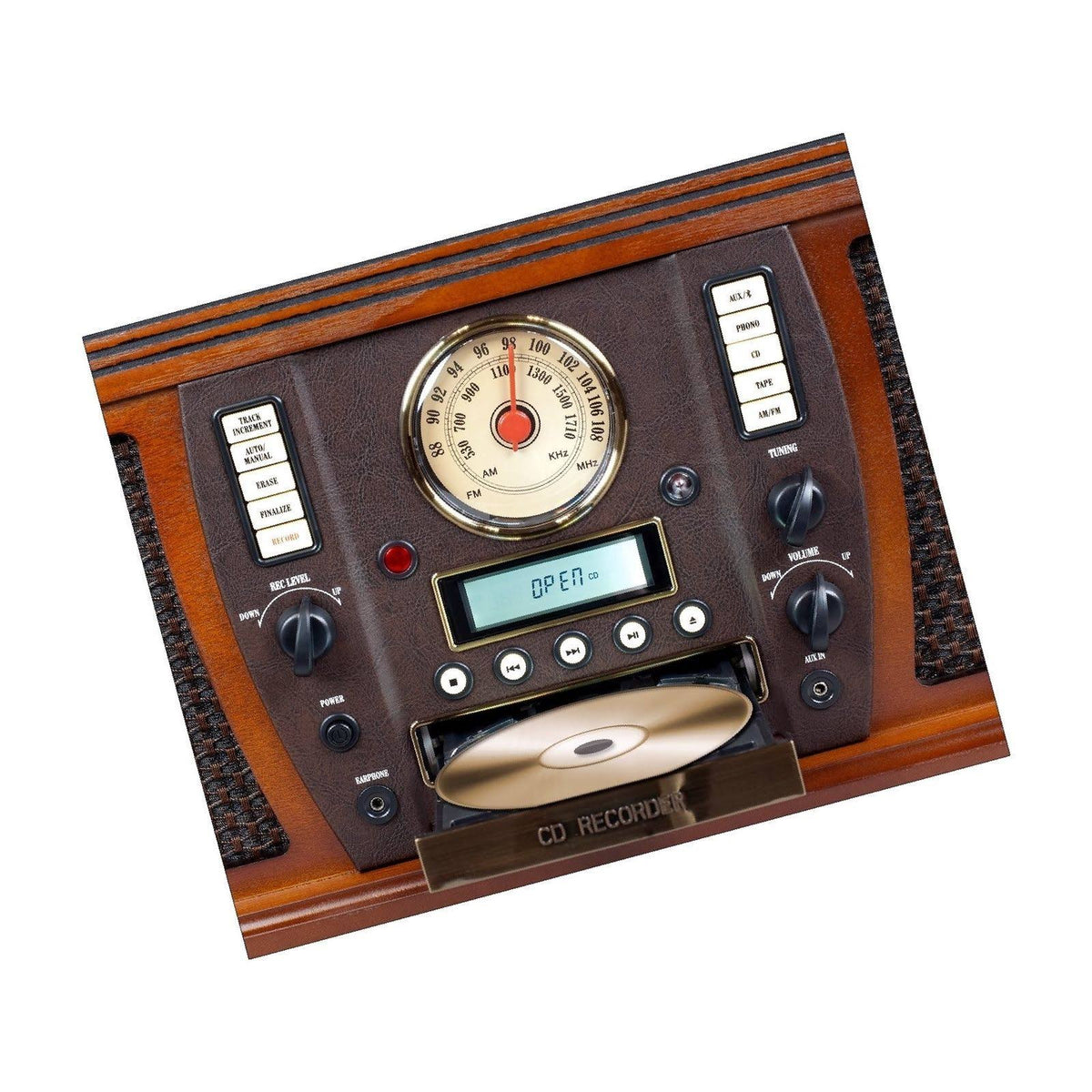 Wooden Turntable with Bluetooth Y4205