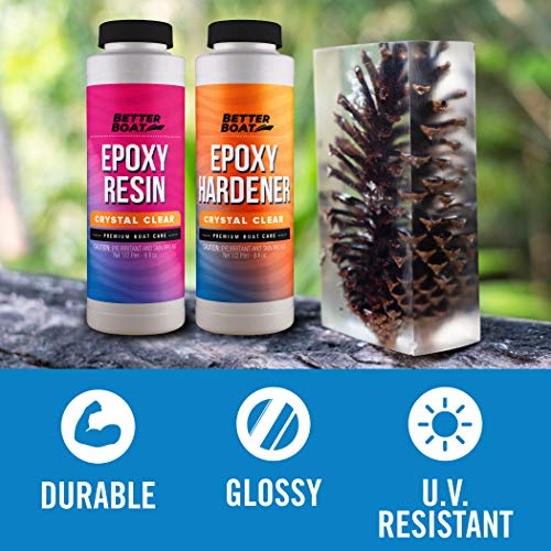 Epoxy Resin Kit 16oz 2 Part Crystal Clear Epoxy Resin R245