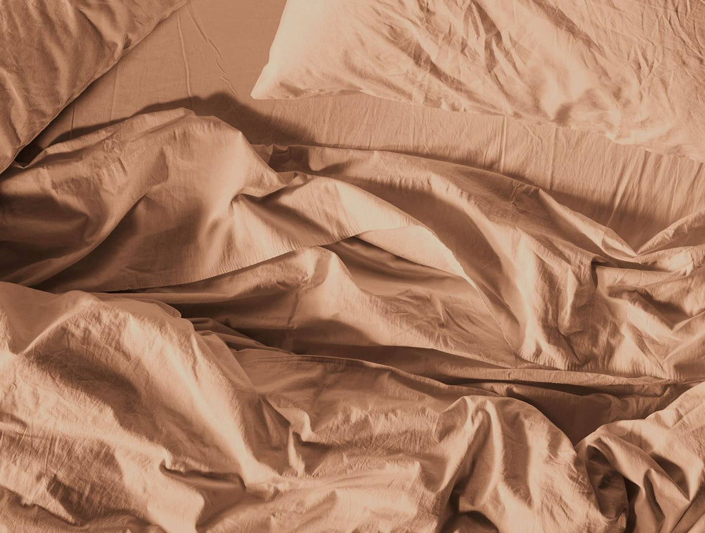 Organic Crinkled Percale Fitted Sheet King N4276