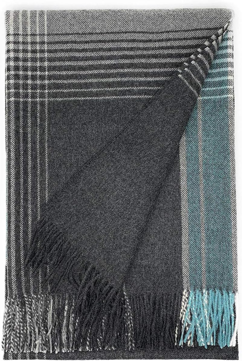 Plaid Alpaca Throw Blanket T154632