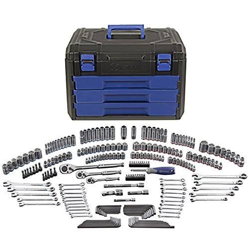 227-Piece Standard (SAE) and Metric Mechanic's Tool Set with Hard Case K9532