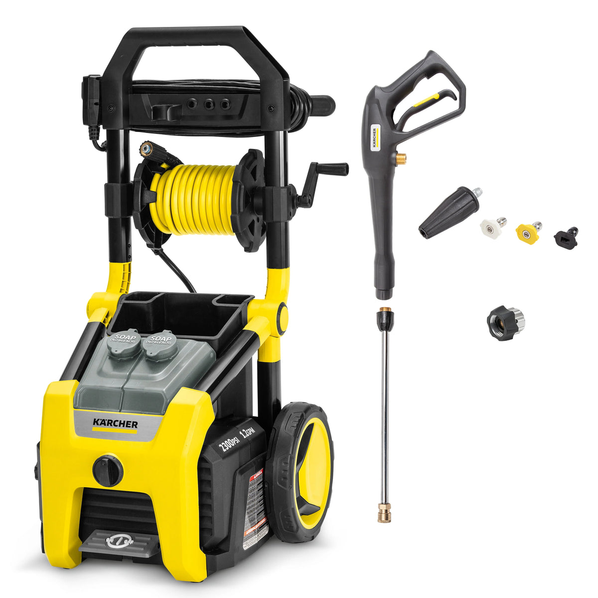 Electric Pressure Washer with 3 Nozzles and Hose, 1.2 GPM V903639