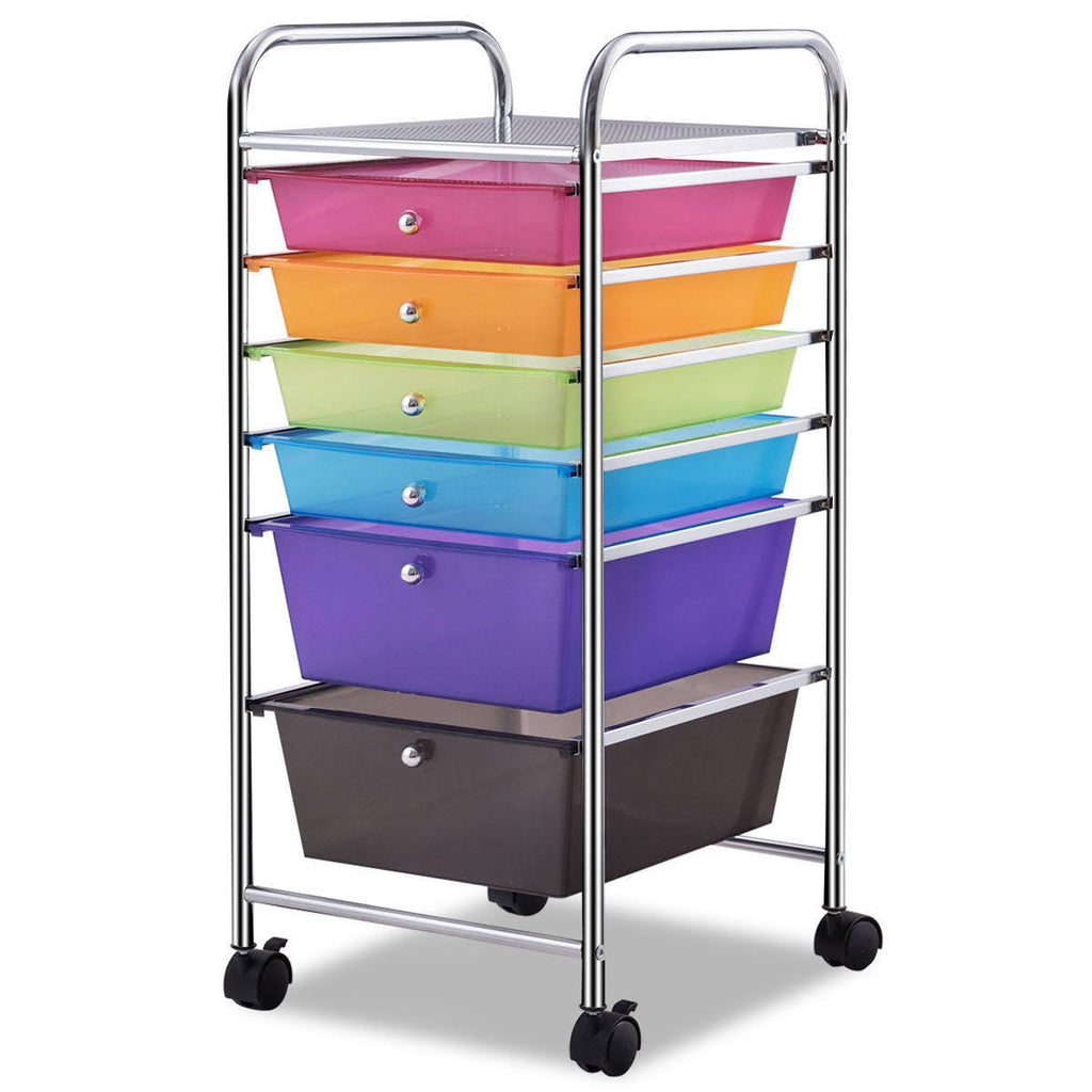 6 Drawers Rolling Storage Cart U94256