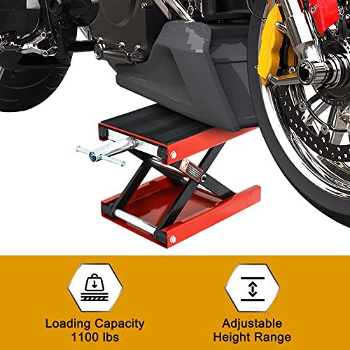 1100 LB Wide Deck Motorcycle Scissor Lift Jack Stand K882