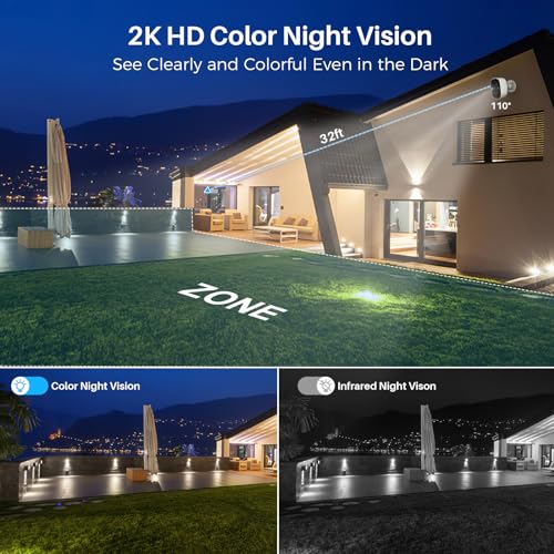 2K Color Night Vision Wireless Outdoor Security Camera H552183