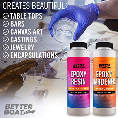 Epoxy Resin Kit 16oz 2 Part Crystal Clear Epoxy Resin R245