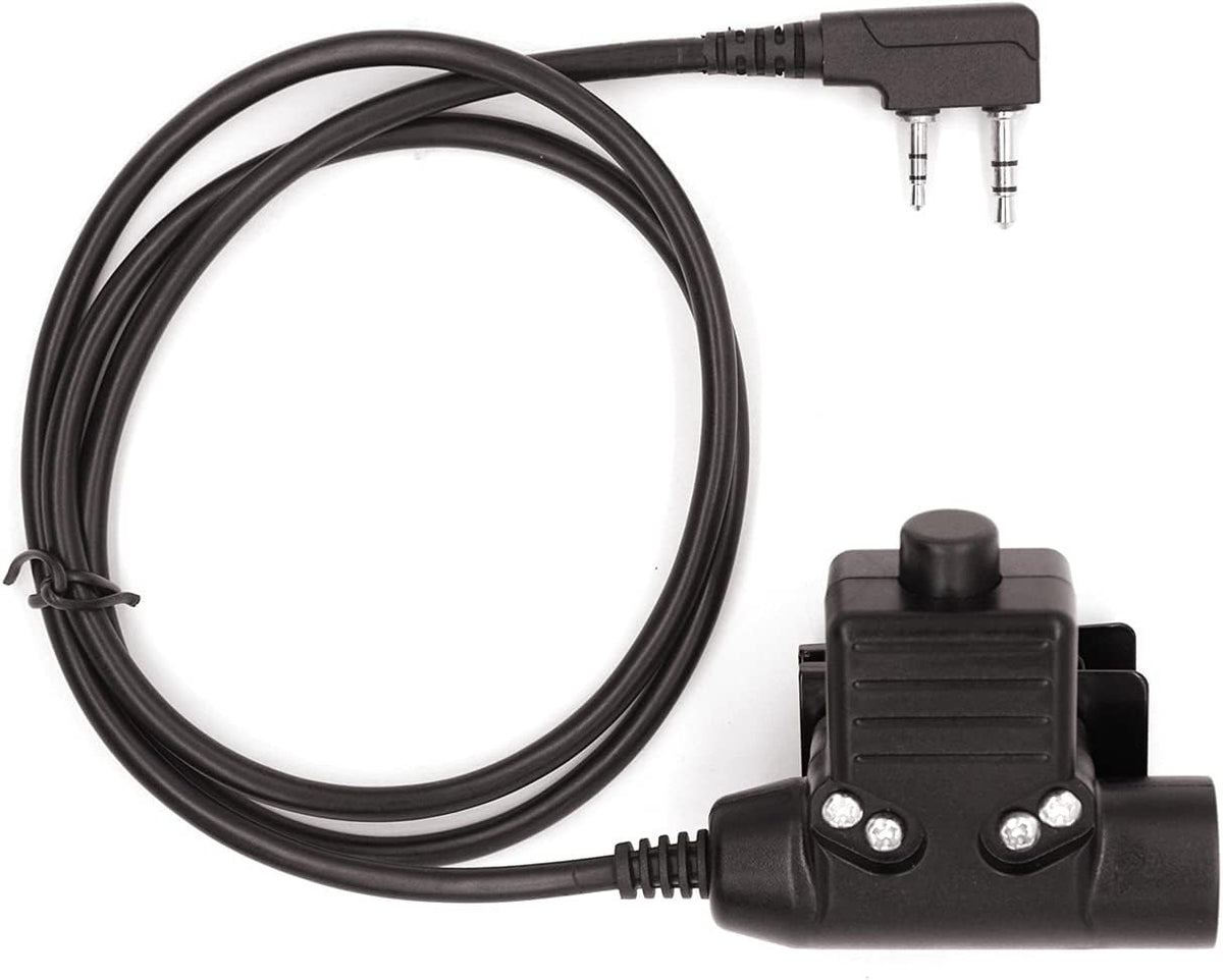 2 Pin PTT Tactical Push to Talk Adapter Connector M141597