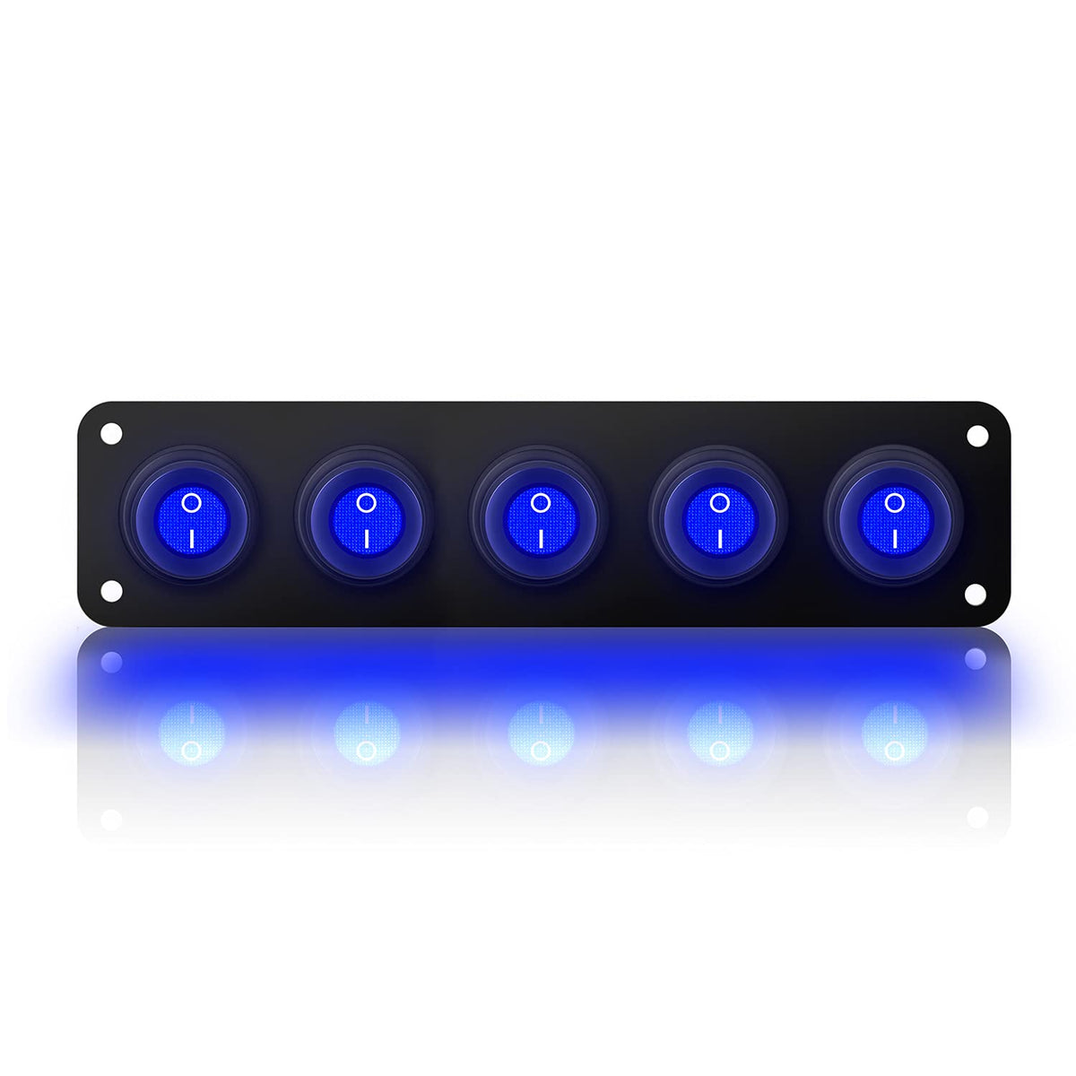 12V 20 Amp 6 Gang Toggle Rocker Switch Panel LED Waterproof A333