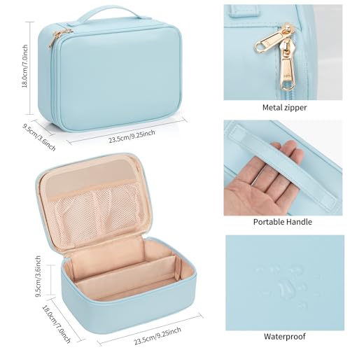 Green Nylon Makeup Bag with Divider G378592