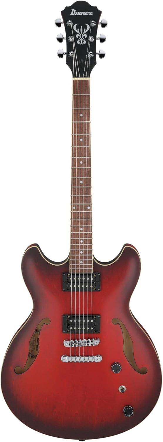 Sunburst Red Semi-Hollow Electric Guitar K4794