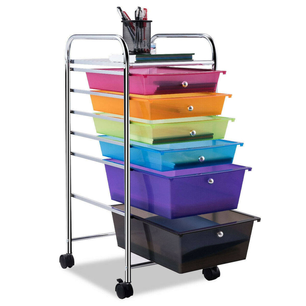 6 Drawers Rolling Storage Cart U94256