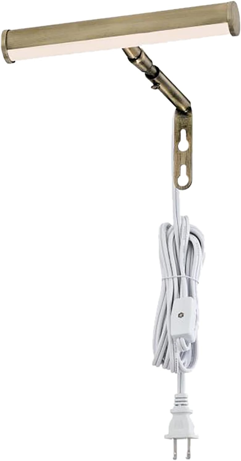 7-Inch 15-Watt Wall Mount Picture Light Polished Brass M3876