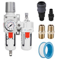 3/8x22 NPT Compressed Air Filter Regulator Lubricator Combo J329