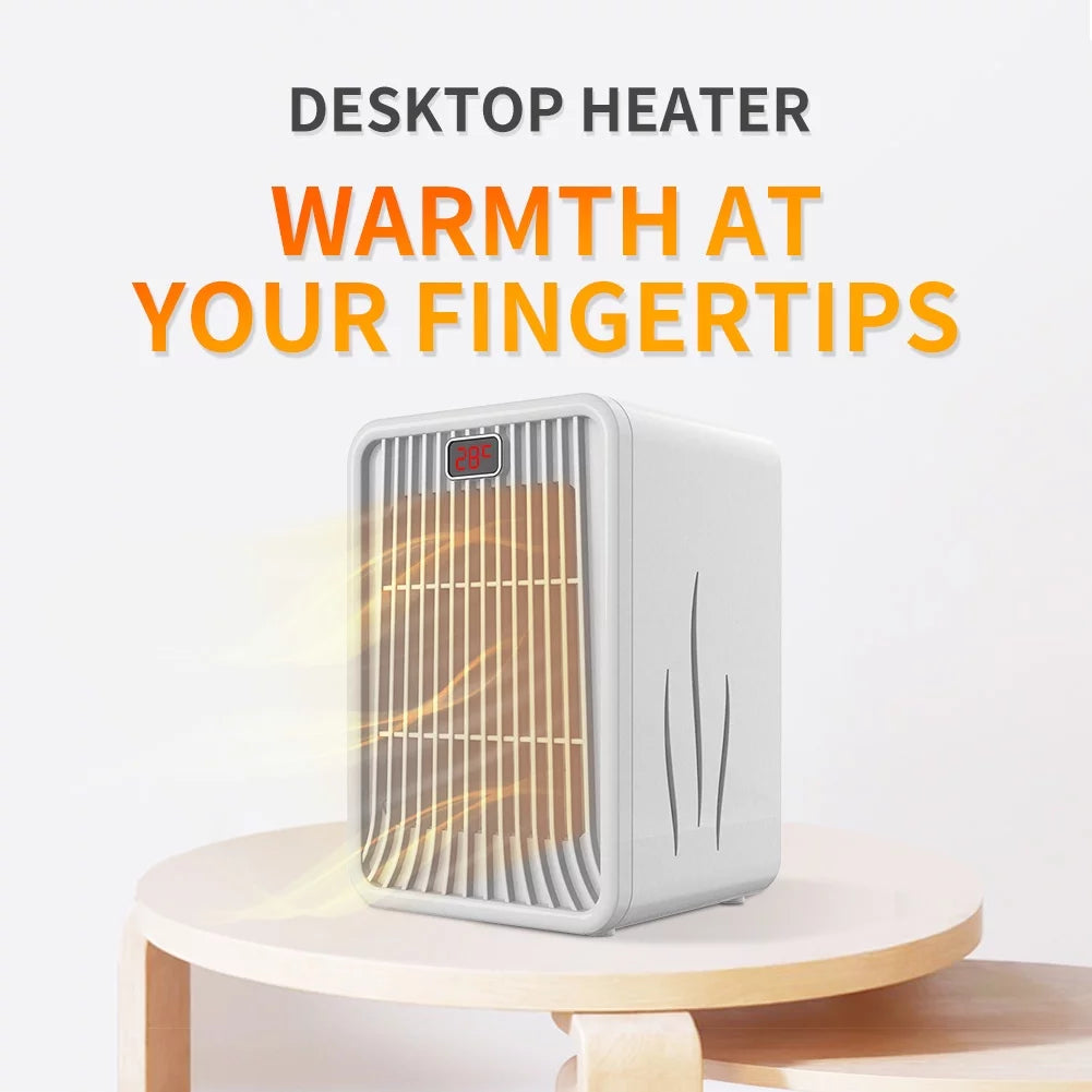 Mini Desktop Heater with LED Night Light K5164