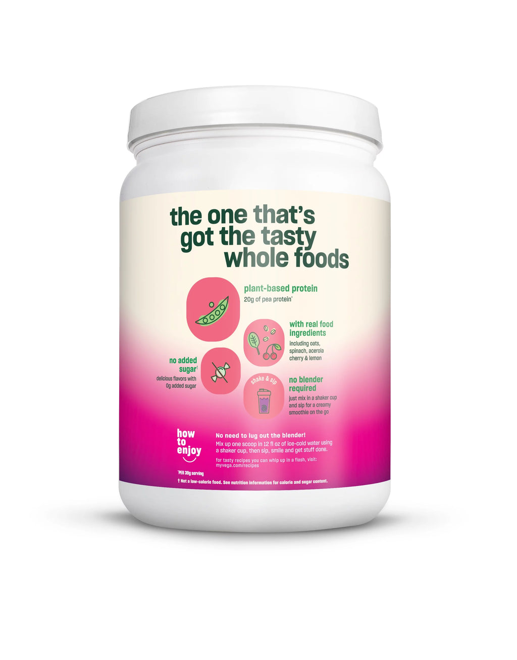 Vegan Protein Powder, 20g Plant Based Protein, 19 Oz C8261