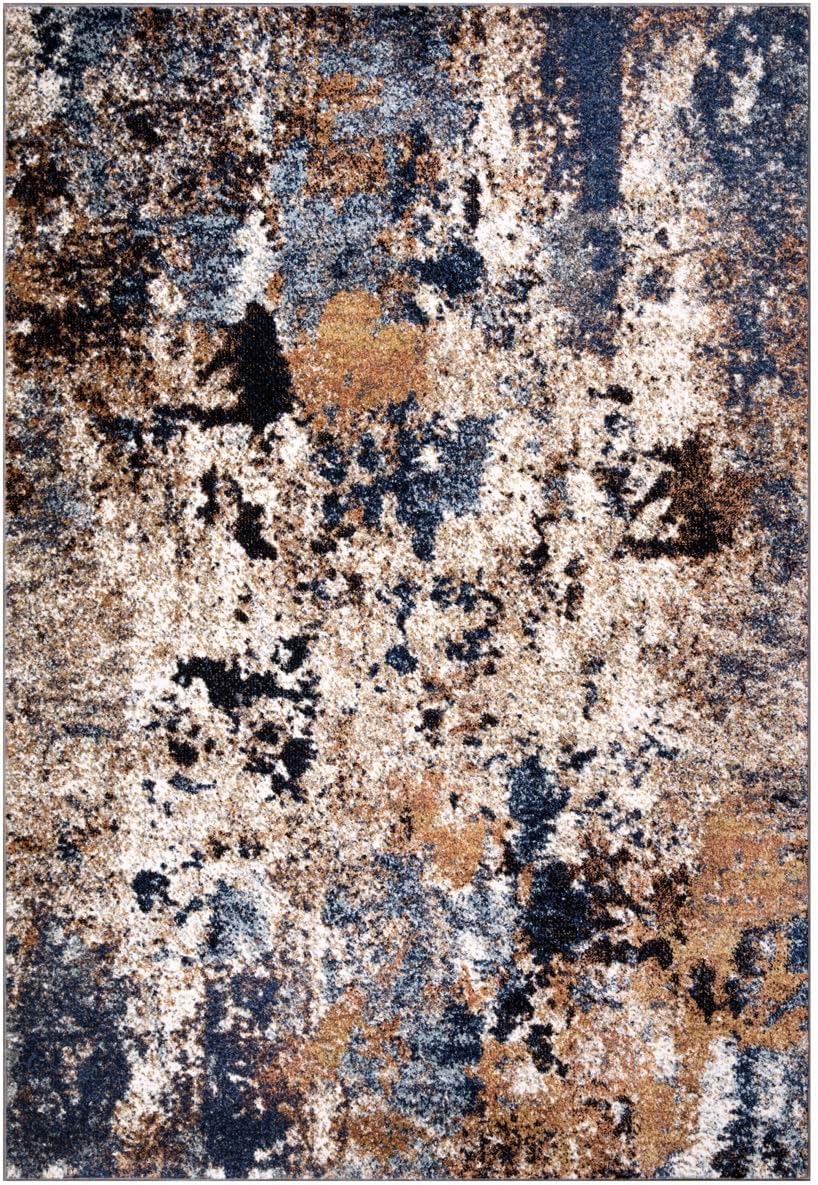 6x9 Non-Shedding Abstract Area Rug X3615