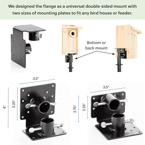 Bird House Pole Mount - 7’ Tall Bird Feeder Pole P6770