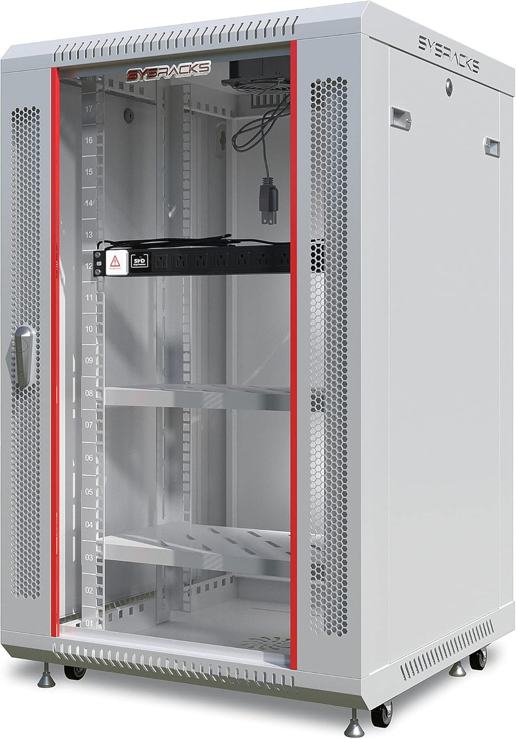 18U Wall Mount Server Rack Cabinet Enclosure 24 Inch Depth G4018