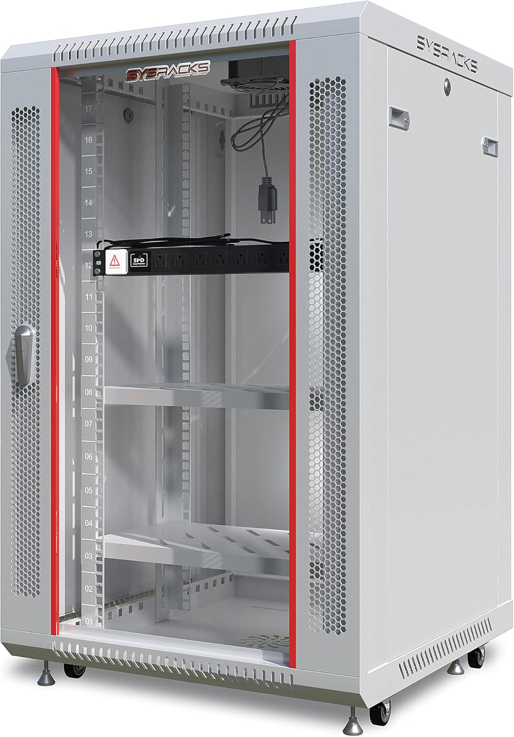 18U Wall Mount Server Rack Cabinet Enclosure 24 Inch Depth G4018
