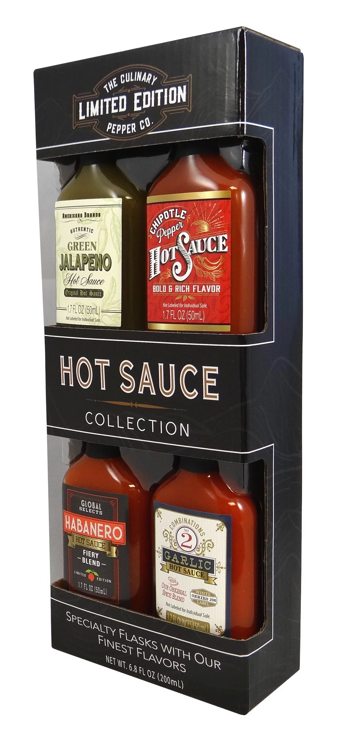 4 Pack Hot Sauce Gift Set, 6.8 fl oz U237965