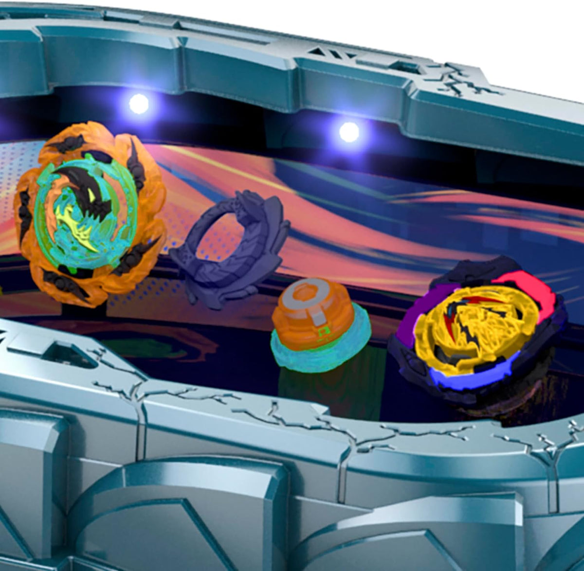 Battle Set Stadium with 2 Spinning Tops and 2 Launchers B823