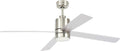 Remote Control Flush Mount Ceiling Fan with LED Light X502197