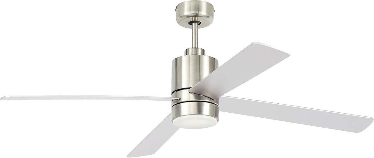 Remote Control Flush Mount Ceiling Fan with LED Light X502197