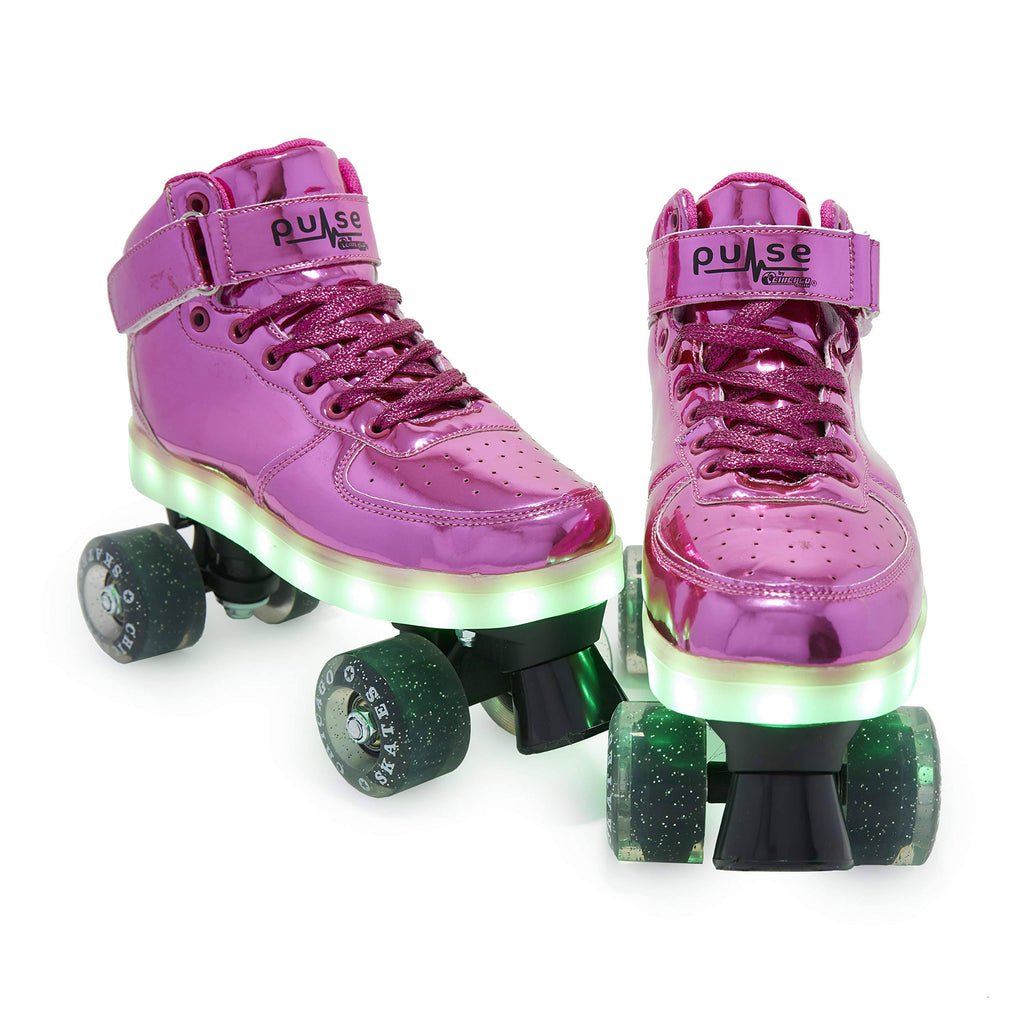 Pink Light-Up Quad Roller Skate X6640