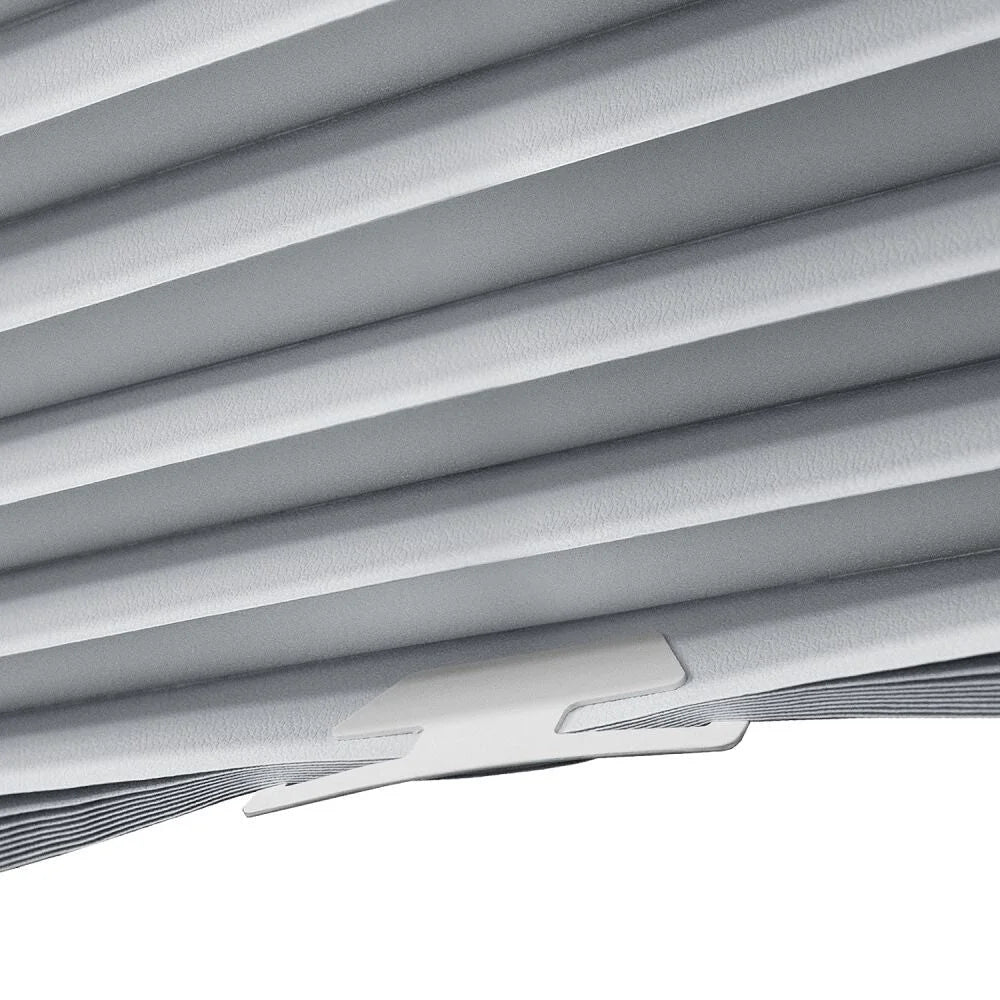 White Pleated Temporary Shades 36 W x 72 H Inches W236983