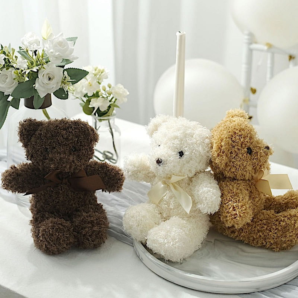 3 Assorted 7" Teddy Bears Plush Stuffed Toys R387507
