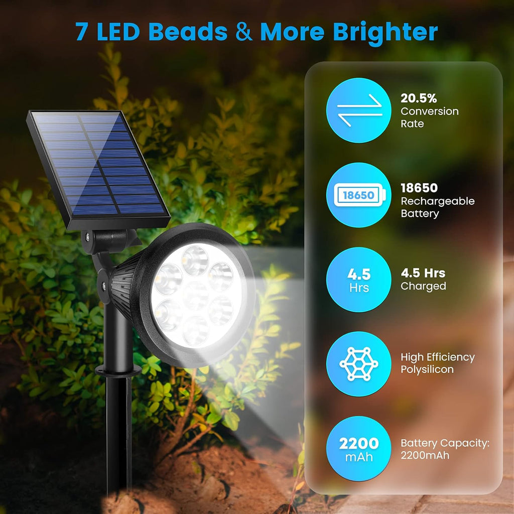 Solar Spot Lights Outdoor Waterproof 4 Pack U847506