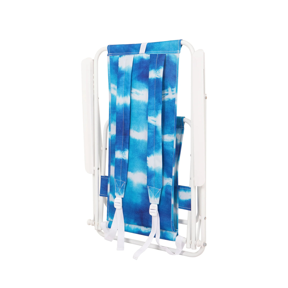 Blue High Back Reclining Backpack Beach Chair L54056
